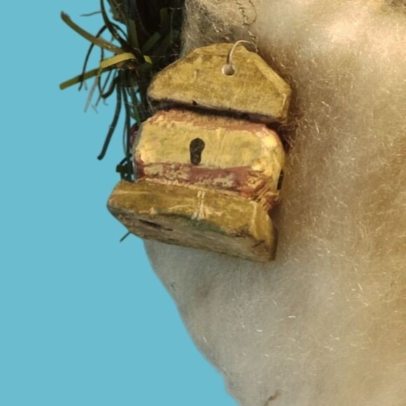 Woblers Woods Folk Art Snowman Decoration Vintage Rustic Cottage Cabin Art - Picture 3 of 12